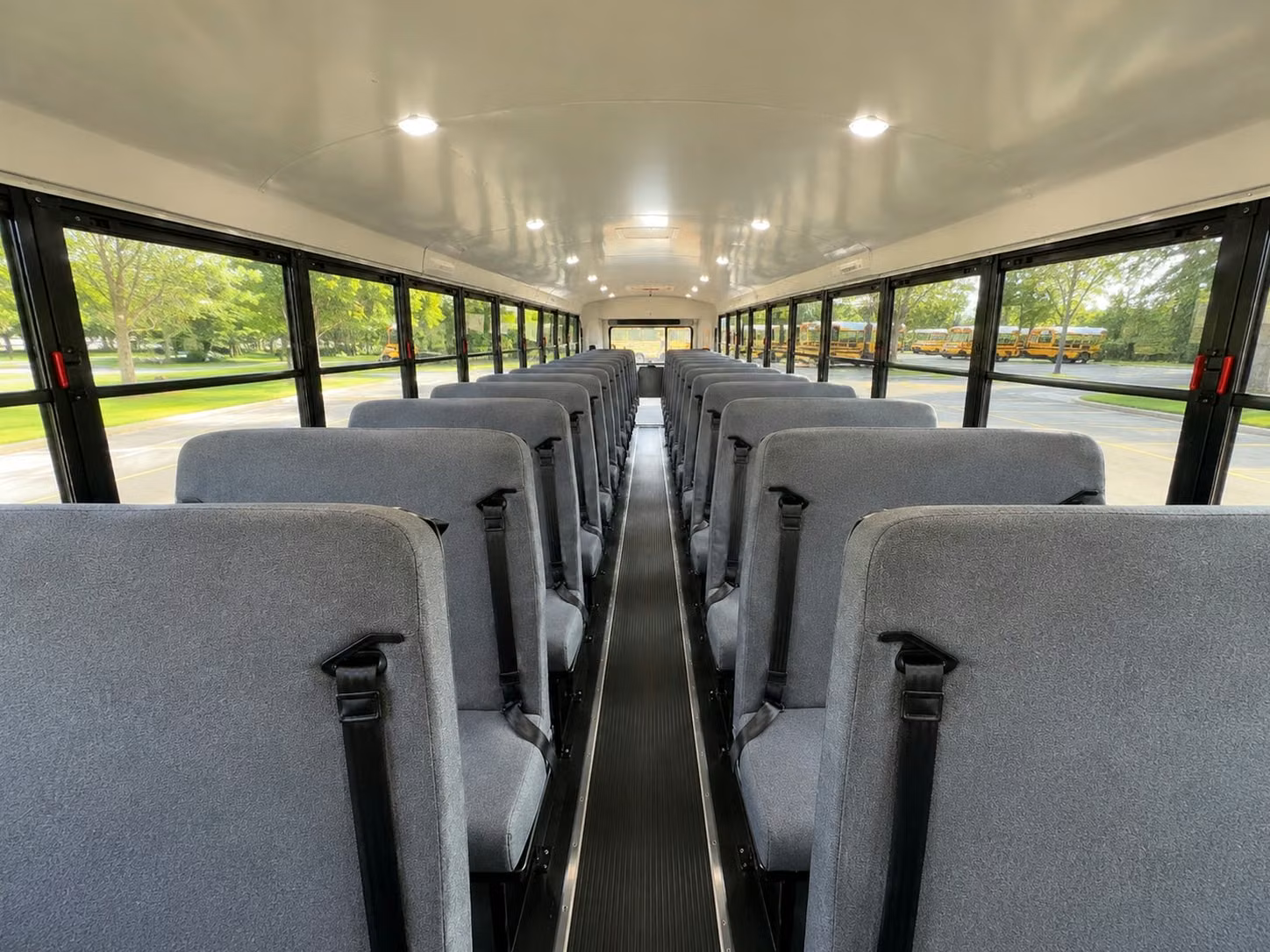 school bus inside