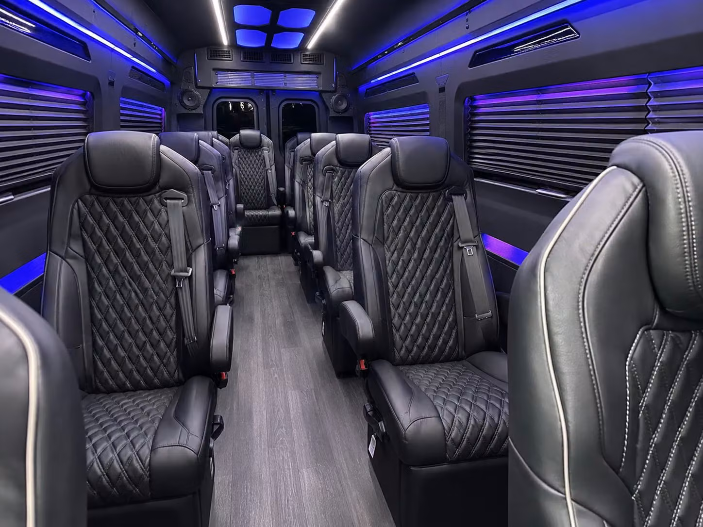 sprinter van with driver inside